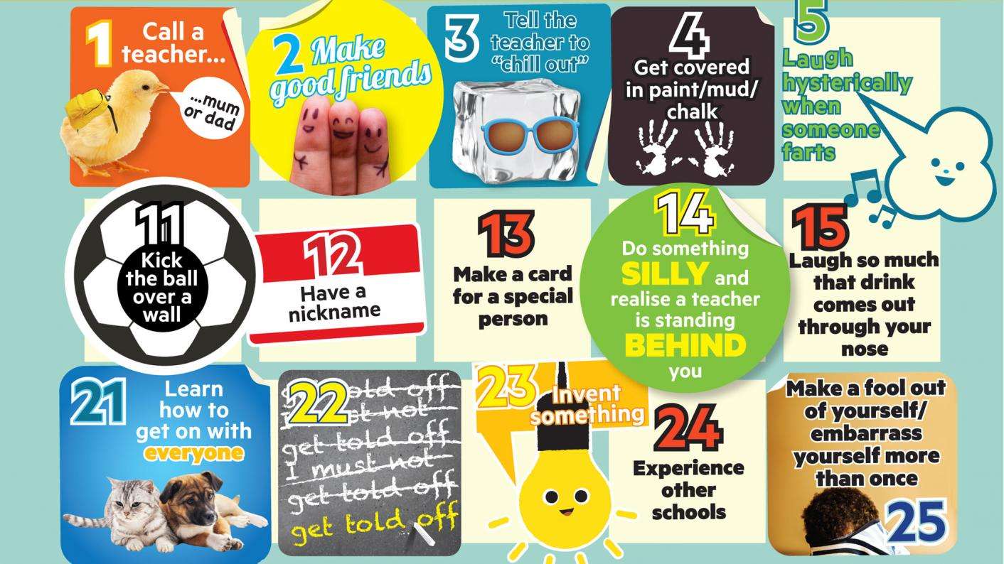 100 things you should have done at school before the age ...