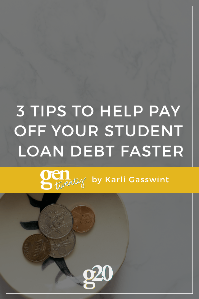 3 Tips To Help Pay Off Your Student Loan Debt Faster