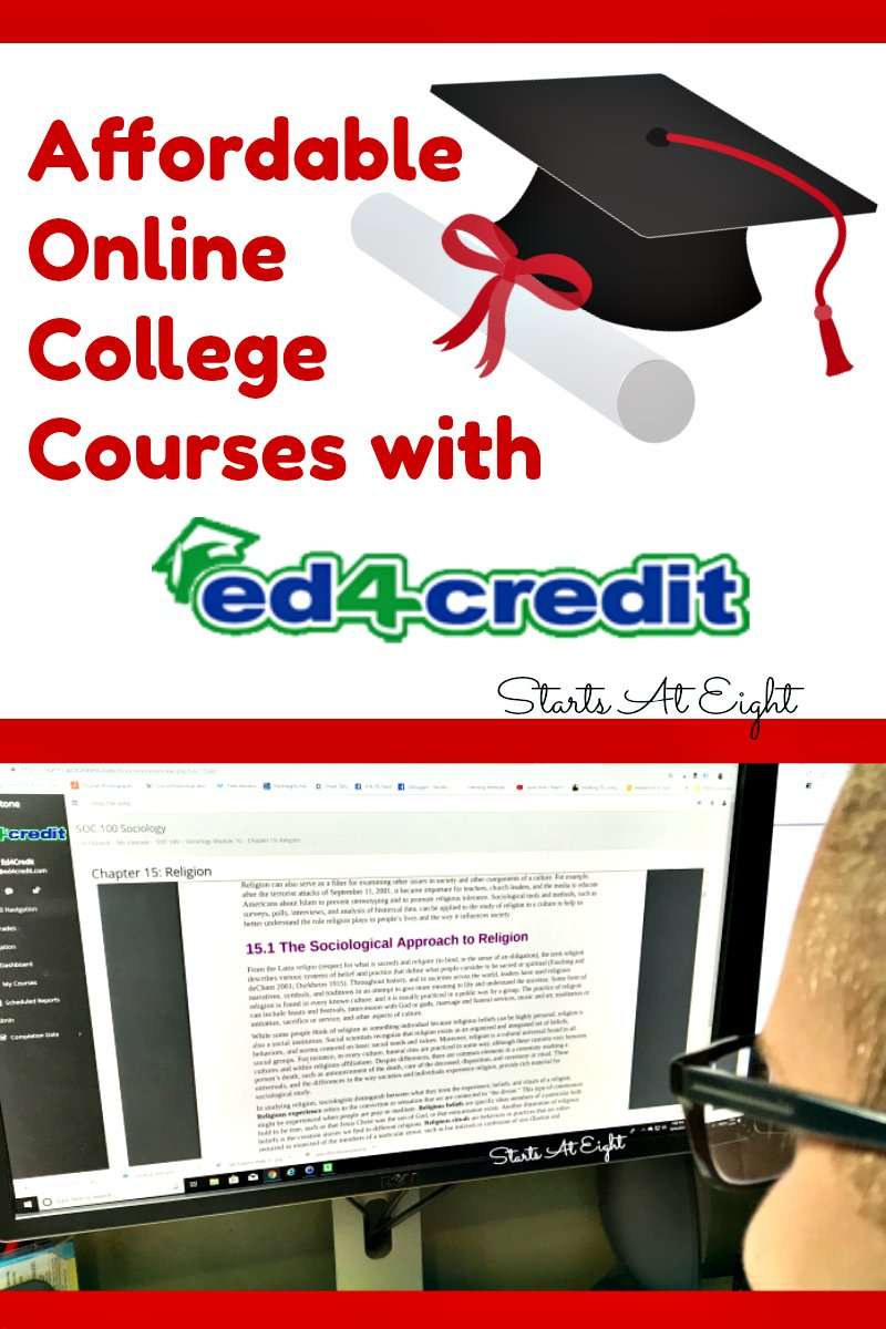 Affordable Online College Courses with Ed4Credit ...