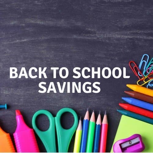 Back To School Savings