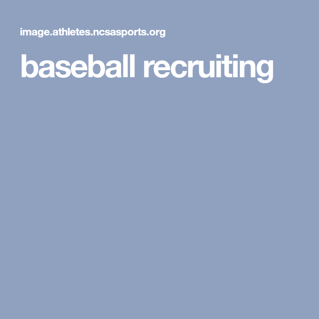 baseball recruiting