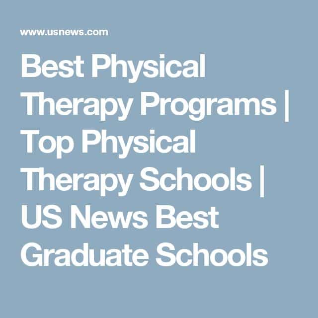 Best Physical Therapy Programs