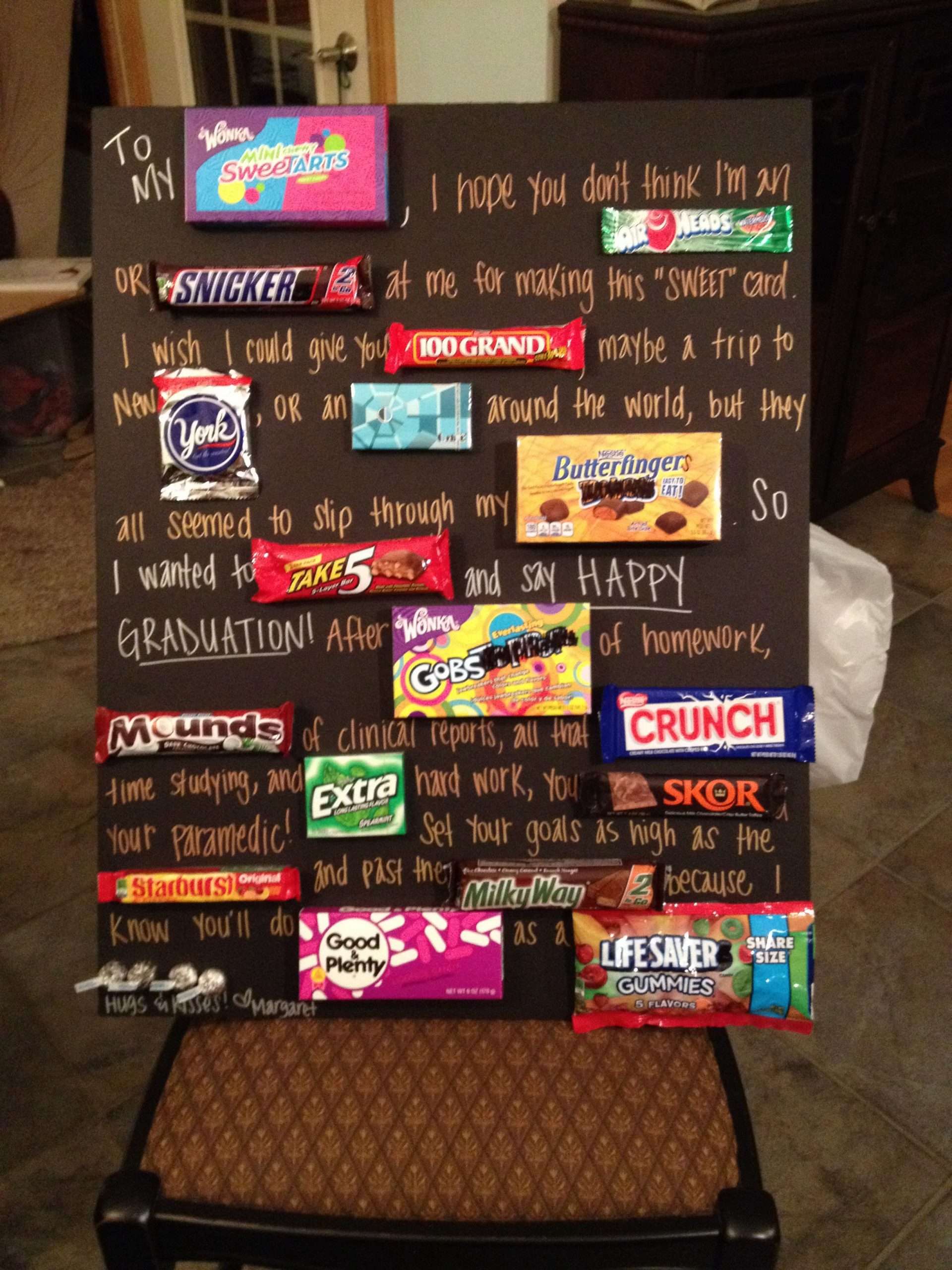 Candy card I made for Chase