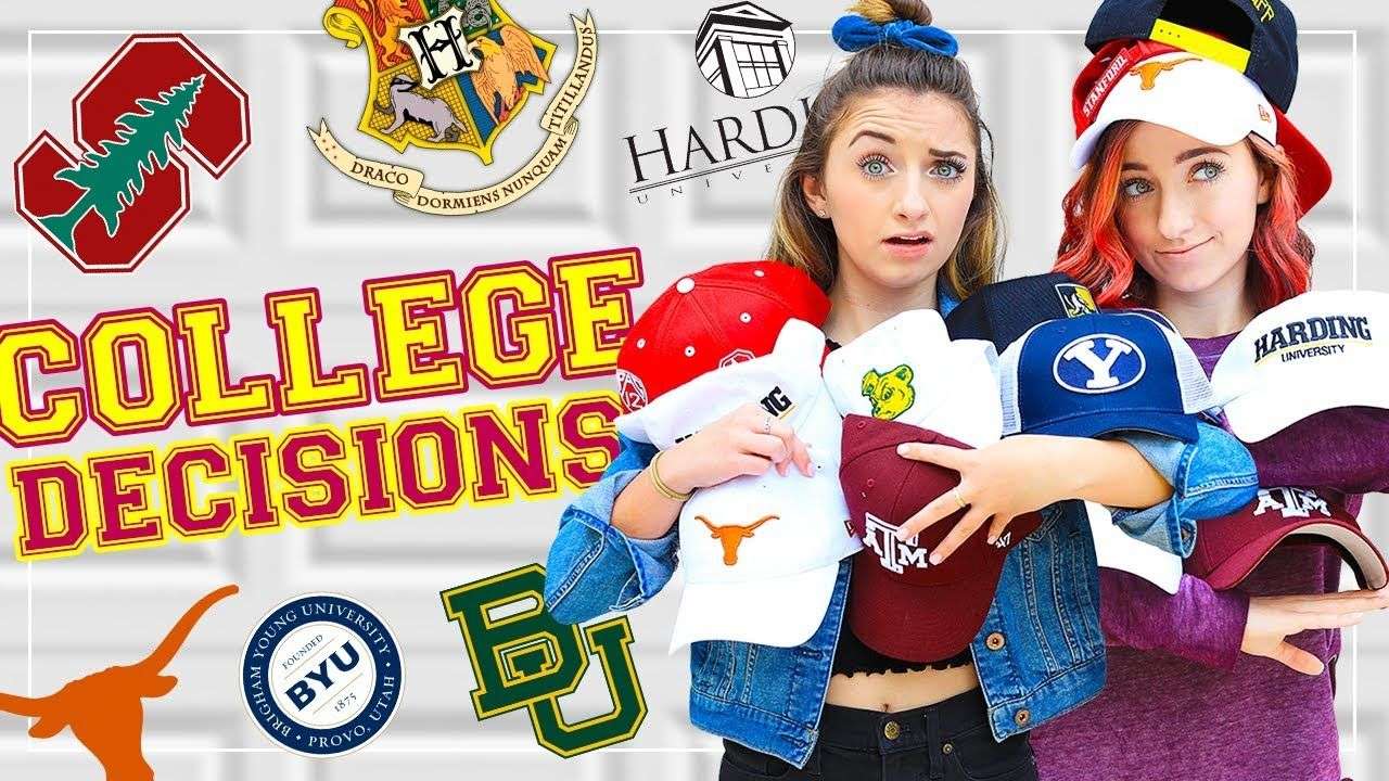 COLLEGE DECISION 2018! Are We Going to the SAME School ...