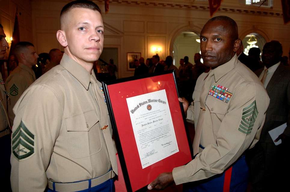 corps honors its top recruiters for fy05 marine corps recruiting