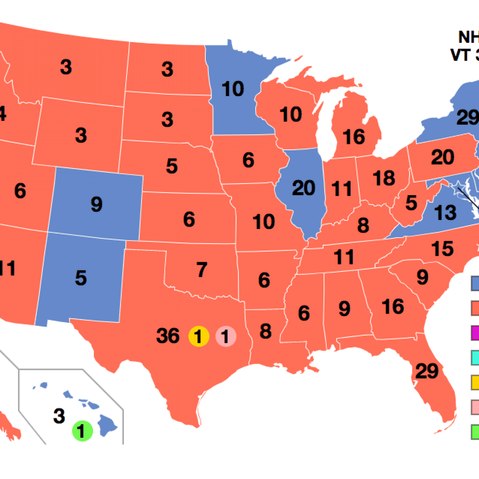 Electoral College By State Map / The table provides a list of u.s ...