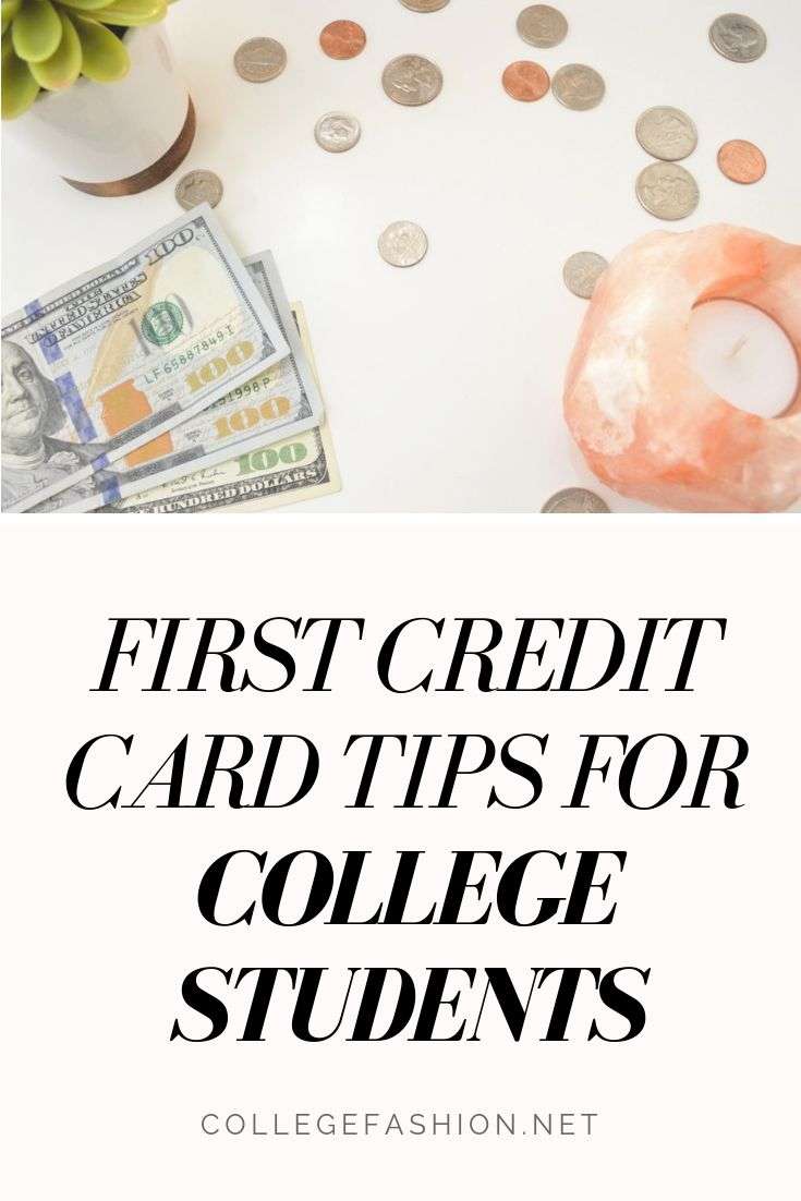 First credit card tips for college students