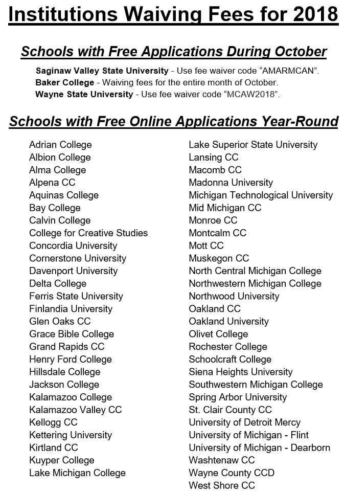 Free Colleges To Apply To