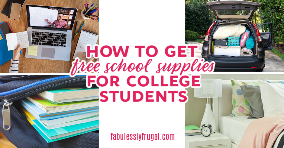 How to Get Cheap &  Free School Supplies for College ...
