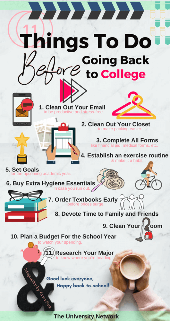 Important Things to Do Before Going Back to College