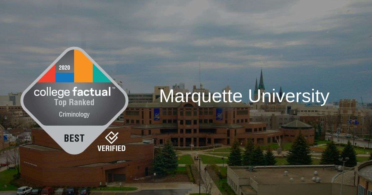 Marquette Is #10 in 2020 Best Schools for Criminology Ranking