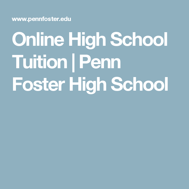 Online High School Tuition