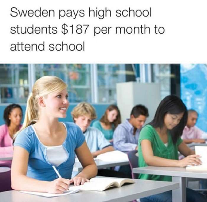 Sweden Pays Students To Attend School