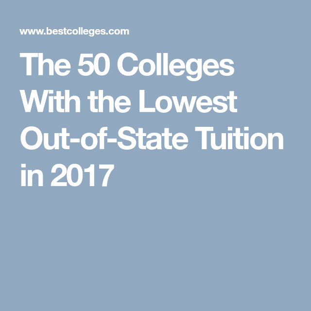 The 50 Colleges With the Lowest Out