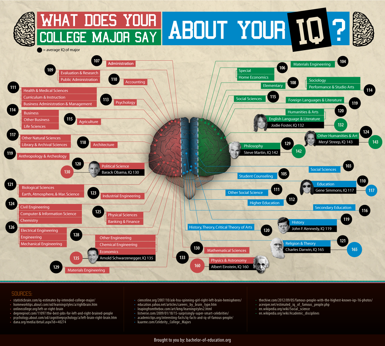 What Does Your College Major Say About Your IQ?