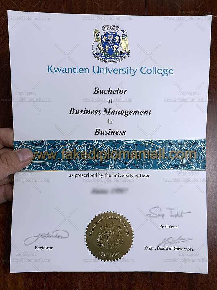 Where To Buy The Kwantlen University College Real Degree